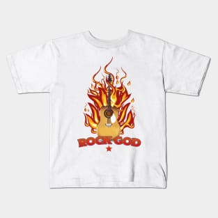 Acoustic Rock God Kids T-Shirt